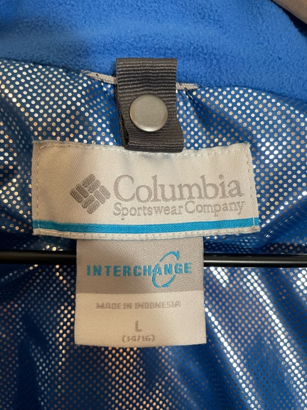 Columbia Boys Large Jacket Coat Blue Black Size Large 14/16 - Picture 2 of 12